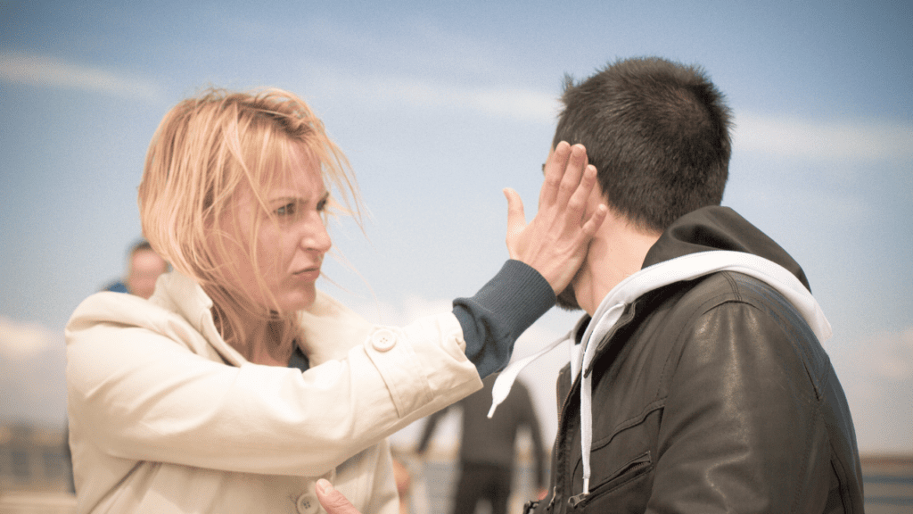 Mom Slapping Son